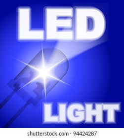Design with blue led.