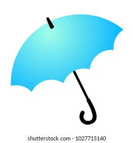 design of blue umbrella
