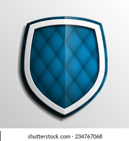 Design blueshield Origami vector banner