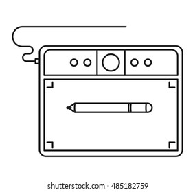Design board icon. Technology gadget and communication theme. Isolated design. Vector illustration