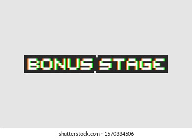 Design of bonus stage message
