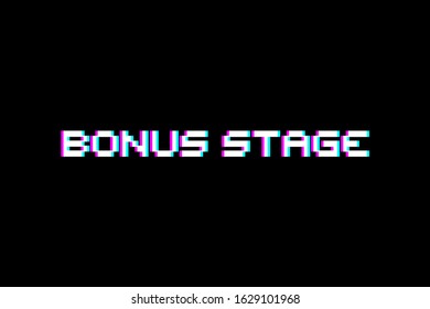 Design of bonus stage message