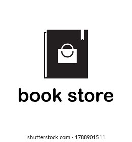 Design a bookstore logo icon. vector illustration