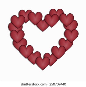 design border hearts 