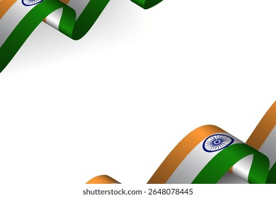 design border india flag for independence day
