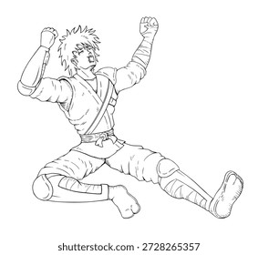 Design de guerreiro entediado para colorir