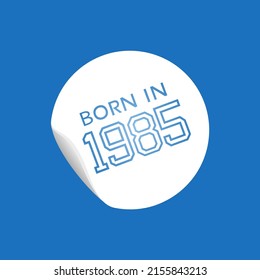 Design der 1985 geborenen Nachricht