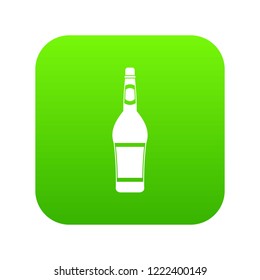 Design bottle icon digital green for any design isolated on white vector illustration