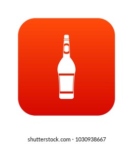 Design bottle icon digital red for any design isolated on white vector illustration