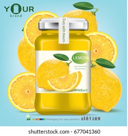 Design a bottle of lime juice.vector