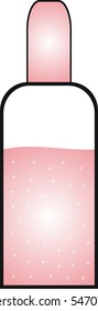 Design bottle of varnish.
