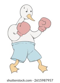 Design of boxing goose draw