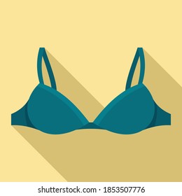 Design bra icon. Flat illustration of design bra vector icon for web design
