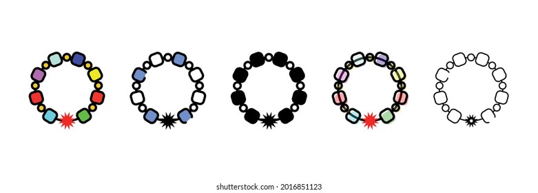 Design Bracelet Vector Type Icon 