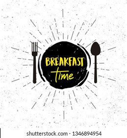 Design of breakfast time 