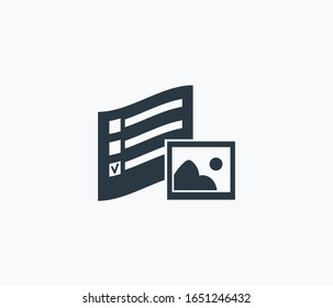 Design brief icon isolated on clean background. Design brief icon concept drawing icon in modern style. Vector illustration for your web mobile logo app UI design.