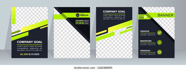 Design brochure layout with place for text. Vector illustration.