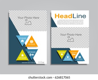 Design brochure layout with place for your data. Vector illustration.