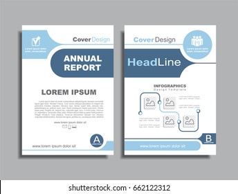 Design brochure layout with place for your text. Vector illustration.