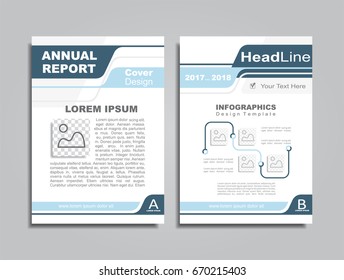 Design brochure layout with place for your data. Vector illustration.