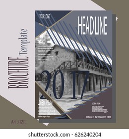 Design a brochure template, presentation, project, Without trace, Mosaic object