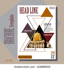 Design a brochure template, presentation, project, Without trace, Mosaic object