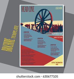 Design a brochure template, presentation, project, Without trace, gradient
,