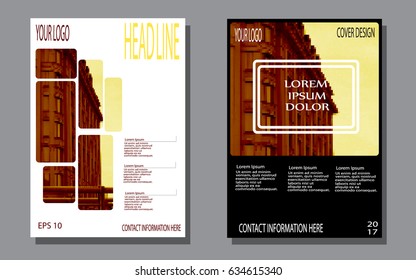 Design a brochure template, presentation, project, Without trace, Mosaic object
