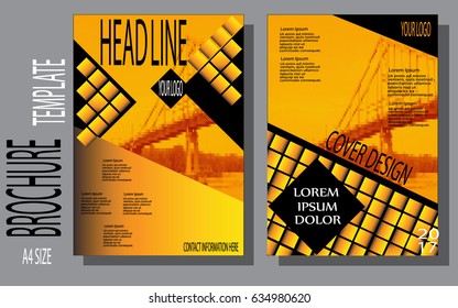 Design a brochure template, presentation, project, Without trace, Mosaic object