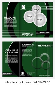Design Brochure tri fold template 