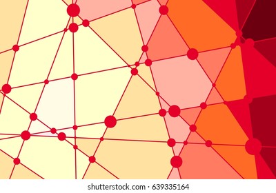 Design brochures with polygonal colorful background. Vector illustration.