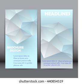 Design brochures,creative templates.Polygonal Abstract