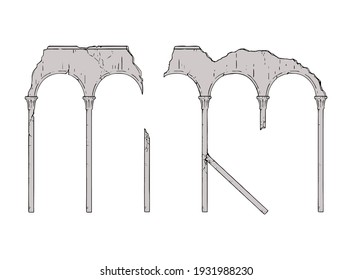 Design of broken old architecture