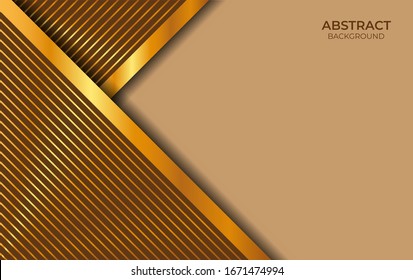 Design Brown And Gold Background