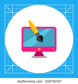 Design Brush and Computer Icon