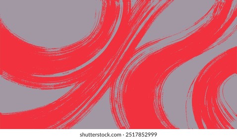 Gestalten Sie den Pinselstrich mit der Textur des Sprühstreifens. Vektorrotes Rauschen stippelt Punkte auf weißem Hintergrund. Vorlage körnig gekrümmte Design gepunktete Textur für Broschüre, Hintergrund, Kunst, Web, Medien, Plakate.