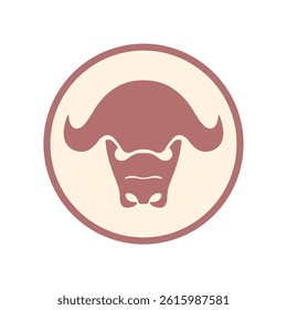 Design of buffalo face icon