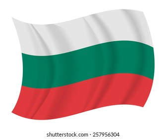 design Bulgaria flag waving vector
