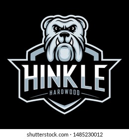 design bulldog logo for gaming sport or team vector template