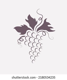 Design of bunch grapes illustration