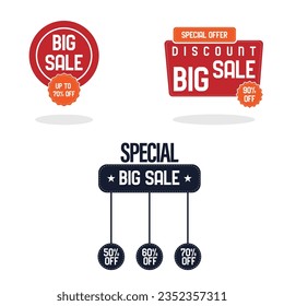 design bundle set of aesthetic promotional tags for your product promotion