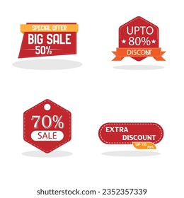 design bundle set of aesthetic promotional tags for your product promotion
