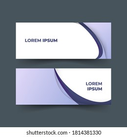 design of business banner template with curve shapes,for digital use