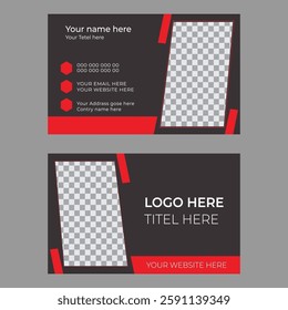 DESIGN A BUSINESS CARD |COMPANY USING RED COLOR DESIGN| LOGO IN A CIRCLE NAMED ADEYA BUILDERS| Business card template design in Illustrator
