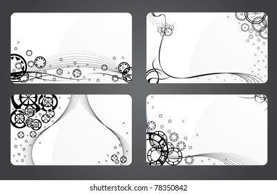 Design a business card layout. Vector illustration