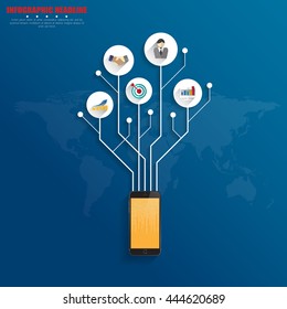 Design business concept communication. vector template background.