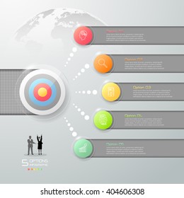Design business concept infographic, can be used for workflow layout, diagram, number options, graphic or website layout.