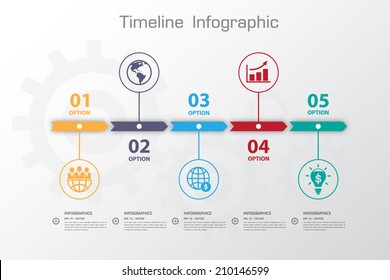 Design business concept timeline. vector template background.