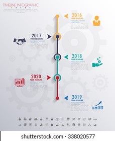 Design business concept timeline. vector template background.