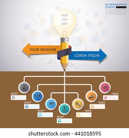 Design business concept timeline. vector template background.